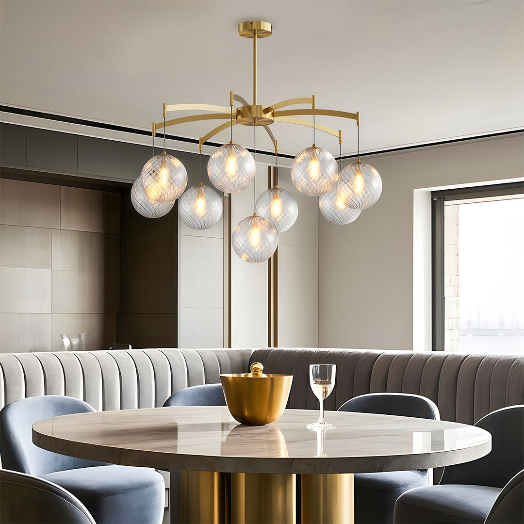 FENWICK COPPER ORB CEILING LUMINAIRE