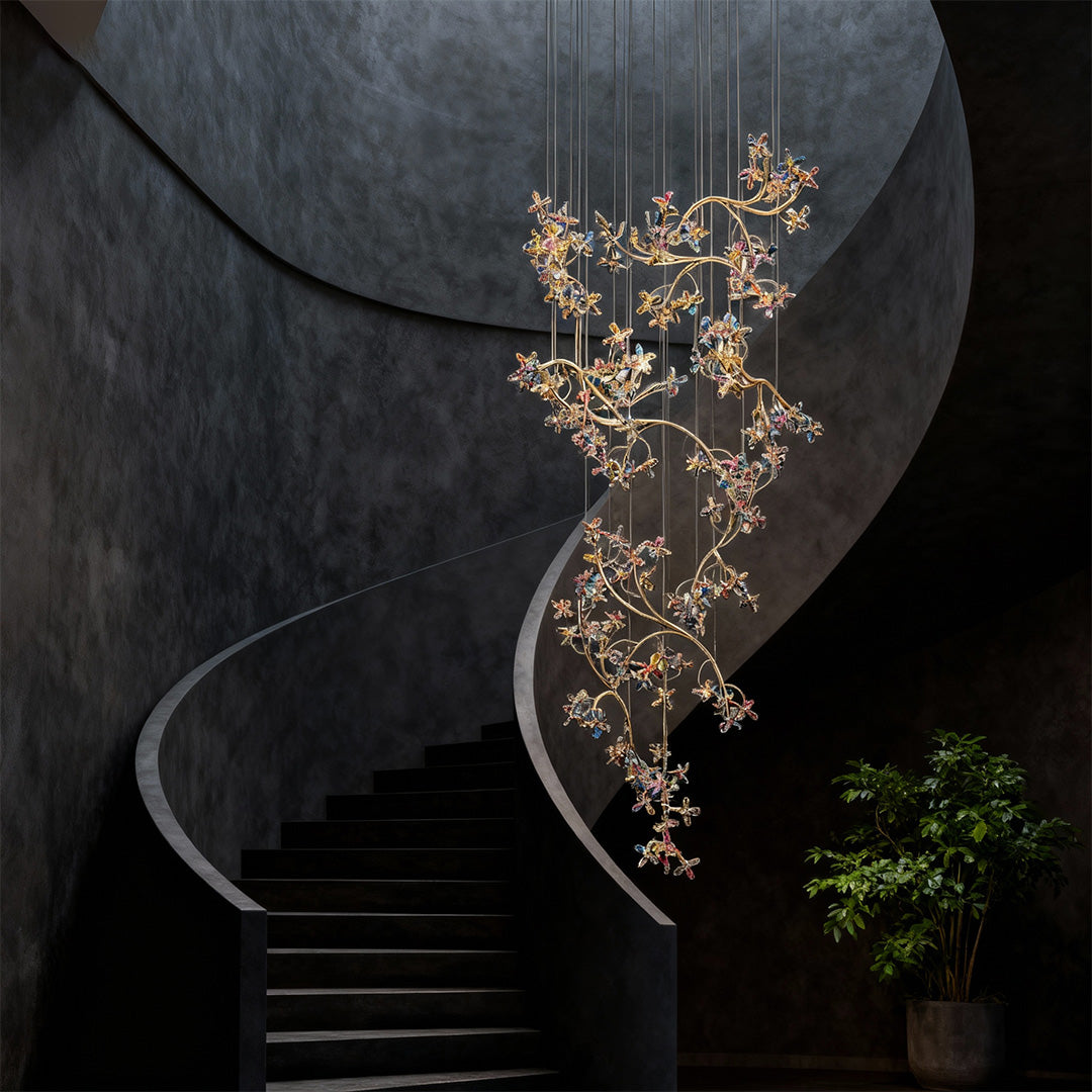 THORNBURY CRYSTAL SPIRAL CEILING LANTERN