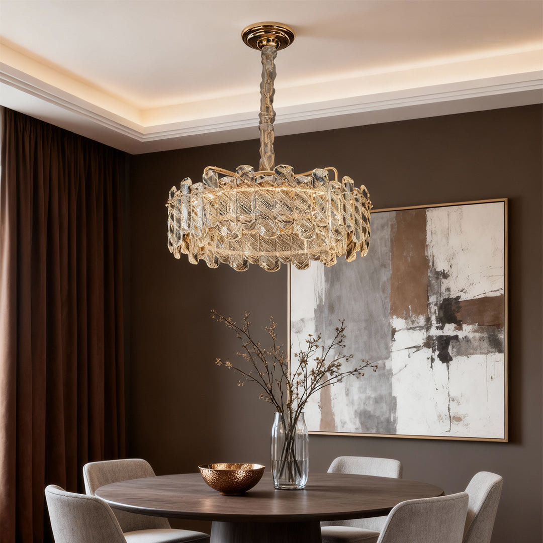 WINTERBOURNE CRYSTAL-ENCRUSTED CEILING LANTERN