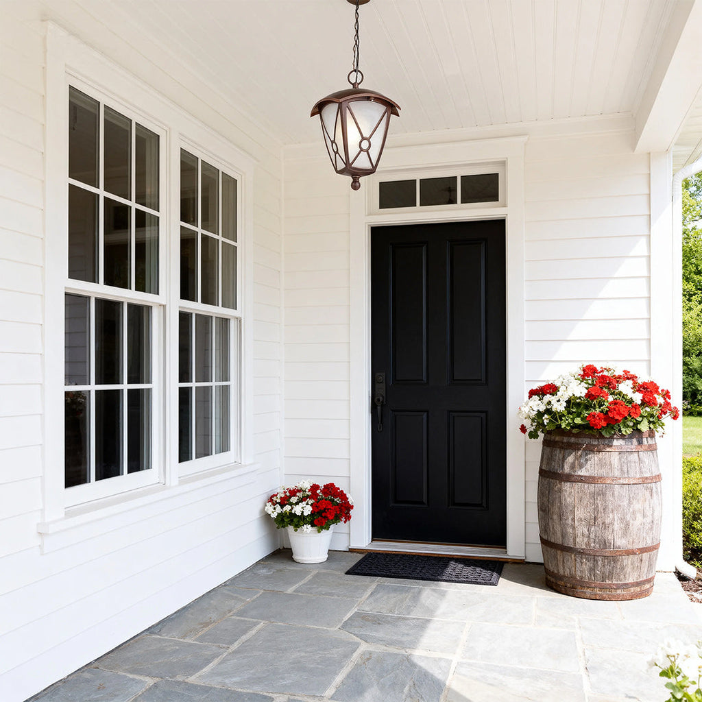 WINDSOR BLACK METAL OUTDOOR PENDANT LIGHTING