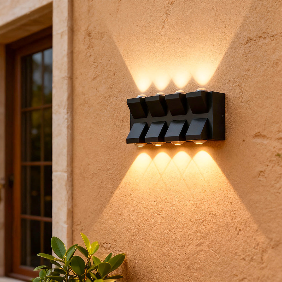 WINTERBOURNE BLACK LED OUTDOOR BIFACIAL LIGHTING FIXTURE