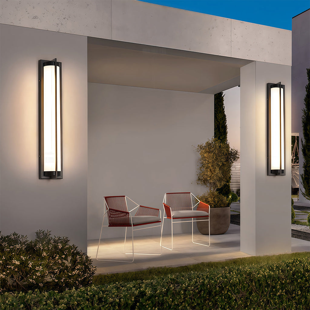 RAVENHURST NIGHTS BLACK MODERN OUTDOOR SCONCE LANTERN