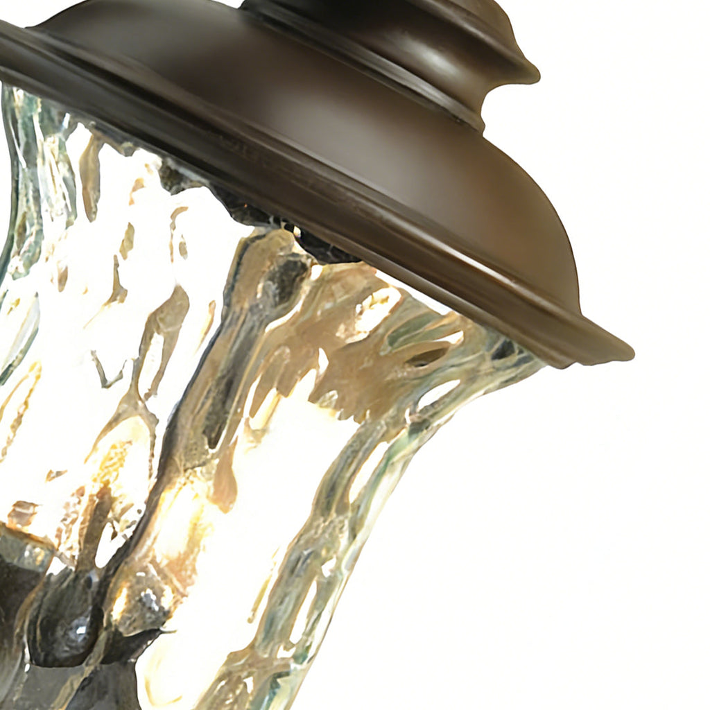 RAVENHURST OUTDOOR ALUMINUM WALL LANTERN WITH WATER-RESISTANT DESIGN