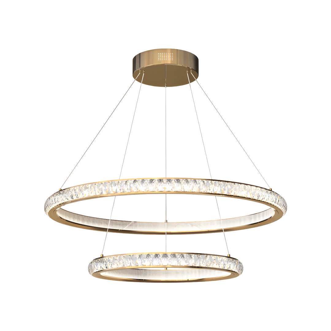 VERITY GILDED CRYSTAL ORB CEILING LUMINAIRE