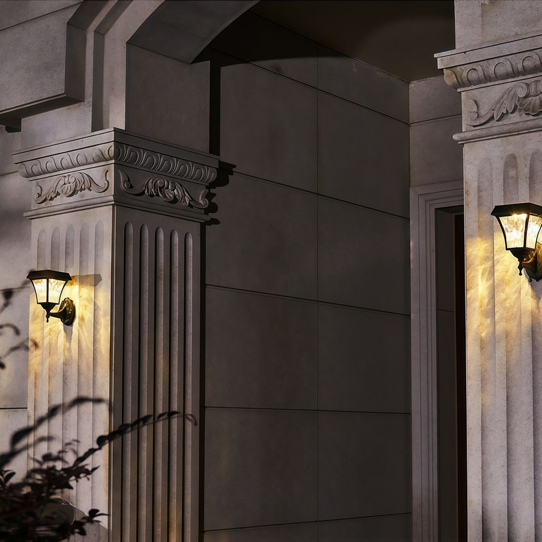 WHITECREST SOLAR GARDEN WALL LANTERN