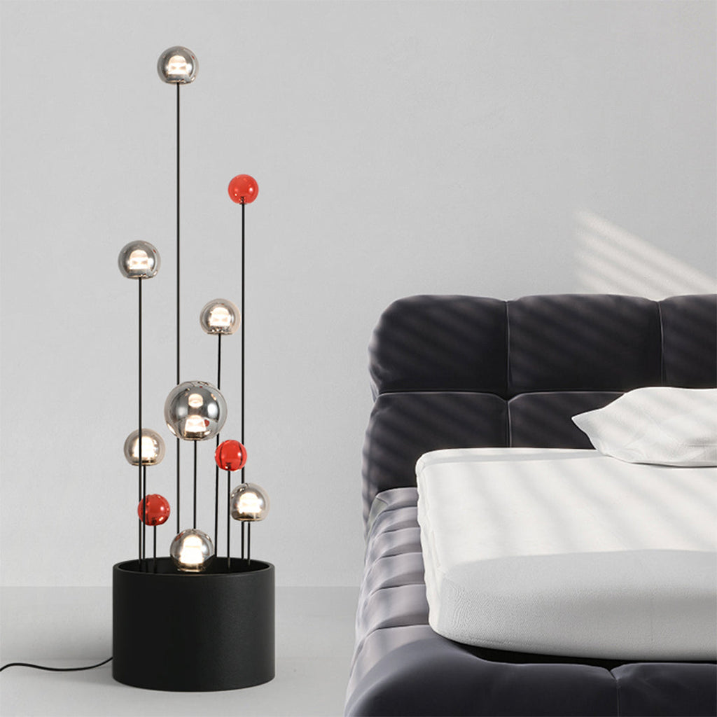 CHARLESTON HUE ORB LAMP WITH STAND