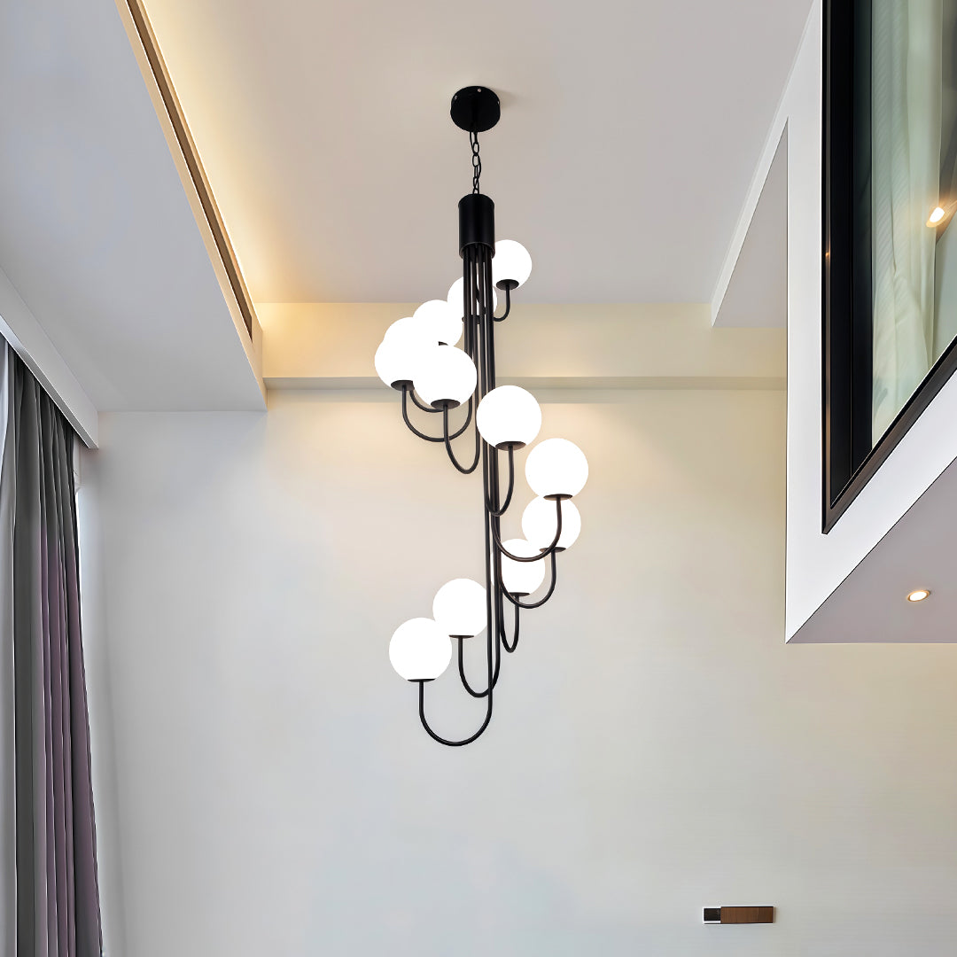 WINDSOR SPIRAL ORB CEILING LUMINAIRE