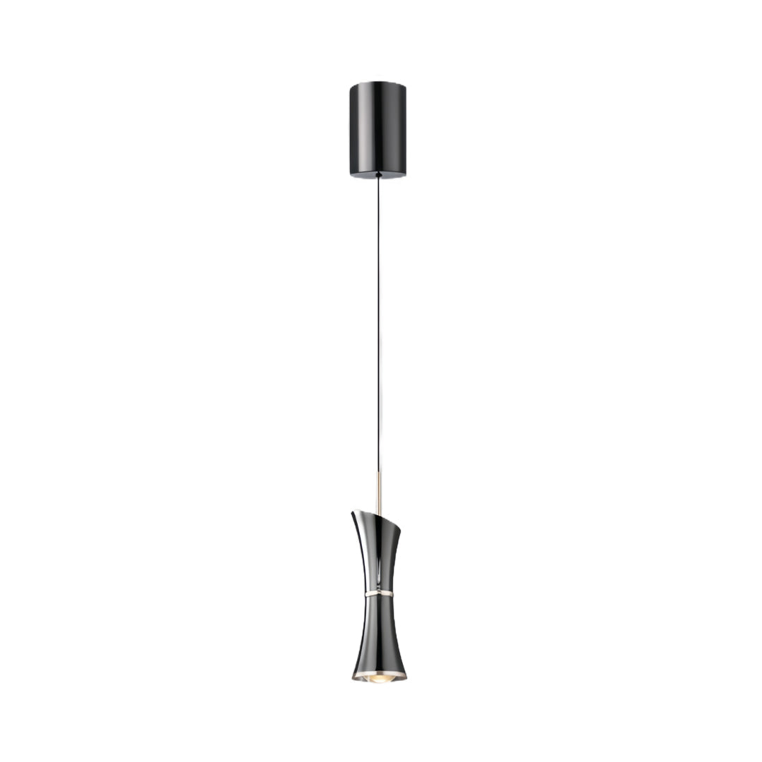 RAVENHALL HOURGLASS INSPIRATION BLACK PENDANT LIGHT