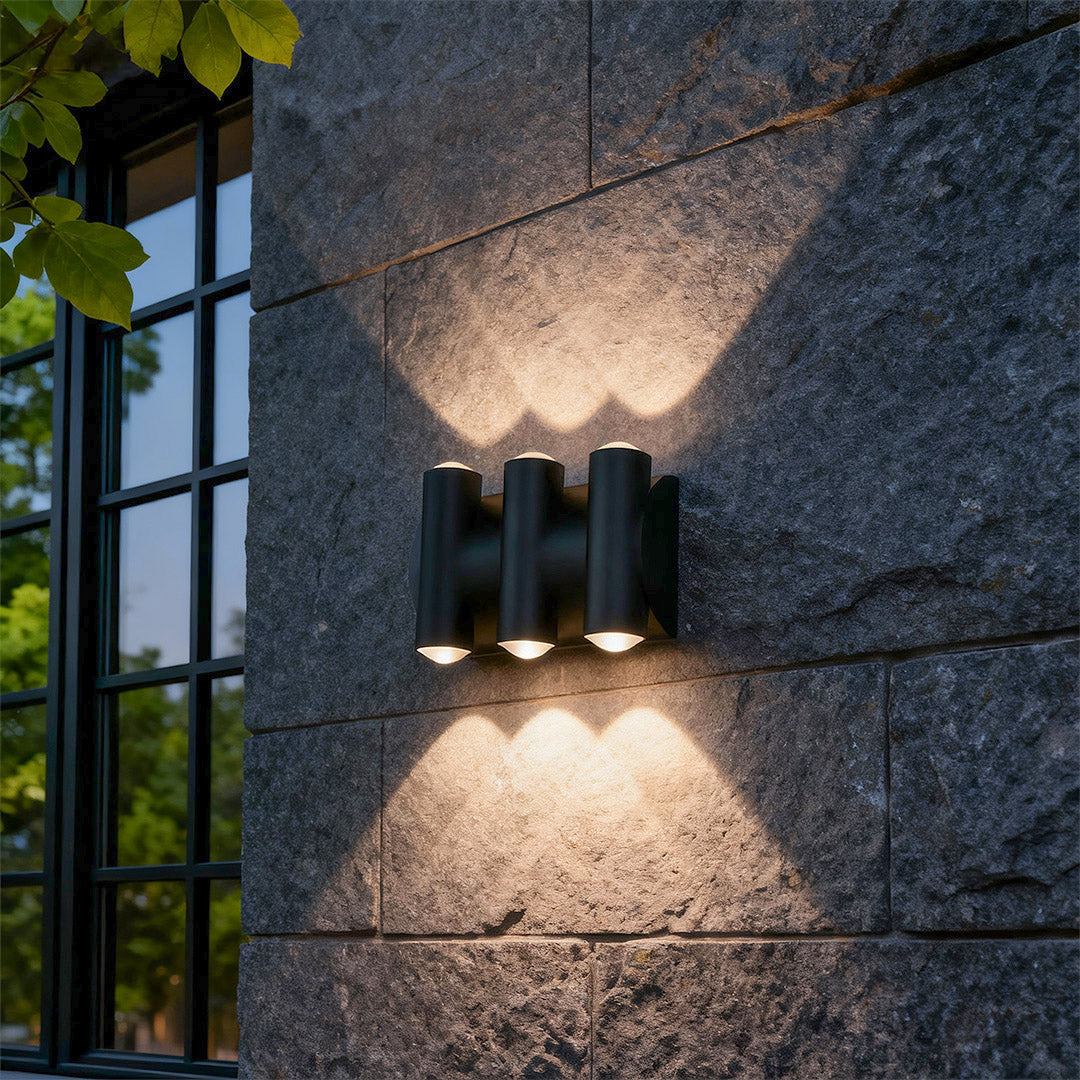 BRANSON DUAL-ANGLE OUTDOOR LED WALL SCONCE