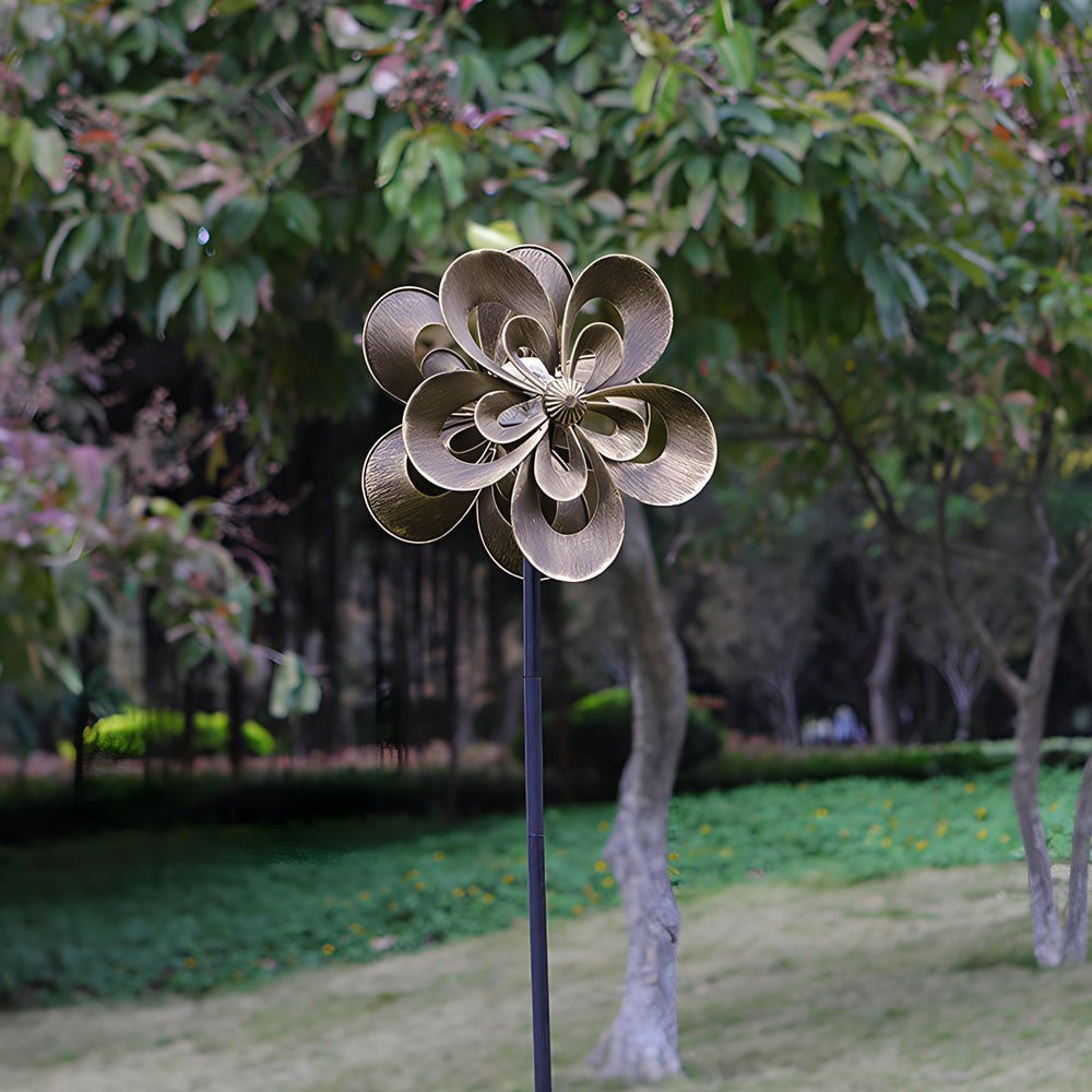 WINDSOR WHIRL SOLAR GARDEN ORB, SET OF TWO"  
2. "KENSINGTON TWISTED IRON SOLAR SPIRAL LIGHTS, PAIR"  
3. "CHISWICK GARDEN ORNAMENTAL WIND DANCER LIGHTS, 2-PACK"  
4. "HENLEY SOLAR SPIRAL GARDEN TWIRLERS, SET OF TWO"  
5. "BURLINGTON IRON WIND CHARM SOLAR