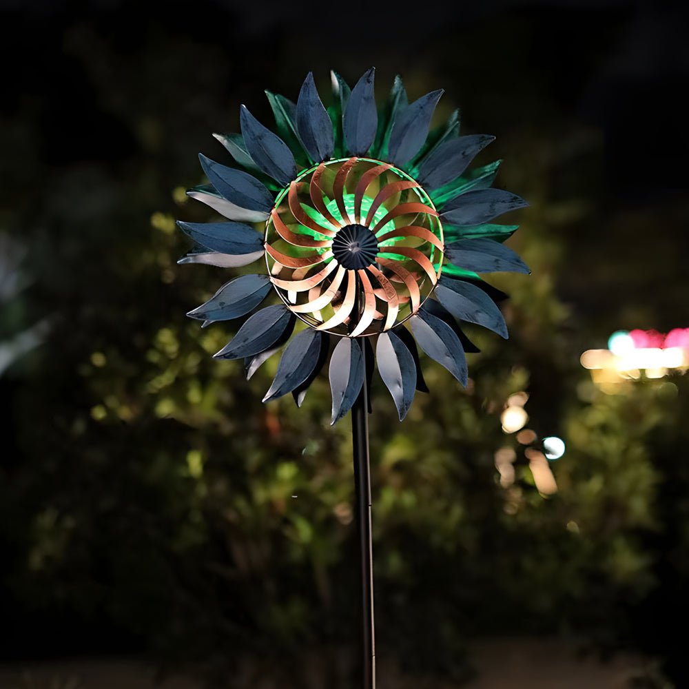 WINDSOR WHIRL SOLAR GARDEN ORB, SET OF TWO"  
2. "KENSINGTON TWISTED IRON SOLAR SPIRAL LIGHTS, PAIR"  
3. "CHISWICK GARDEN ORNAMENTAL WIND DANCER LIGHTS, 2-PACK"  
4. "HENLEY SOLAR SPIRAL GARDEN TWIRLERS, SET OF TWO"  
5. "BURLINGTON IRON WIND CHARM SOLAR