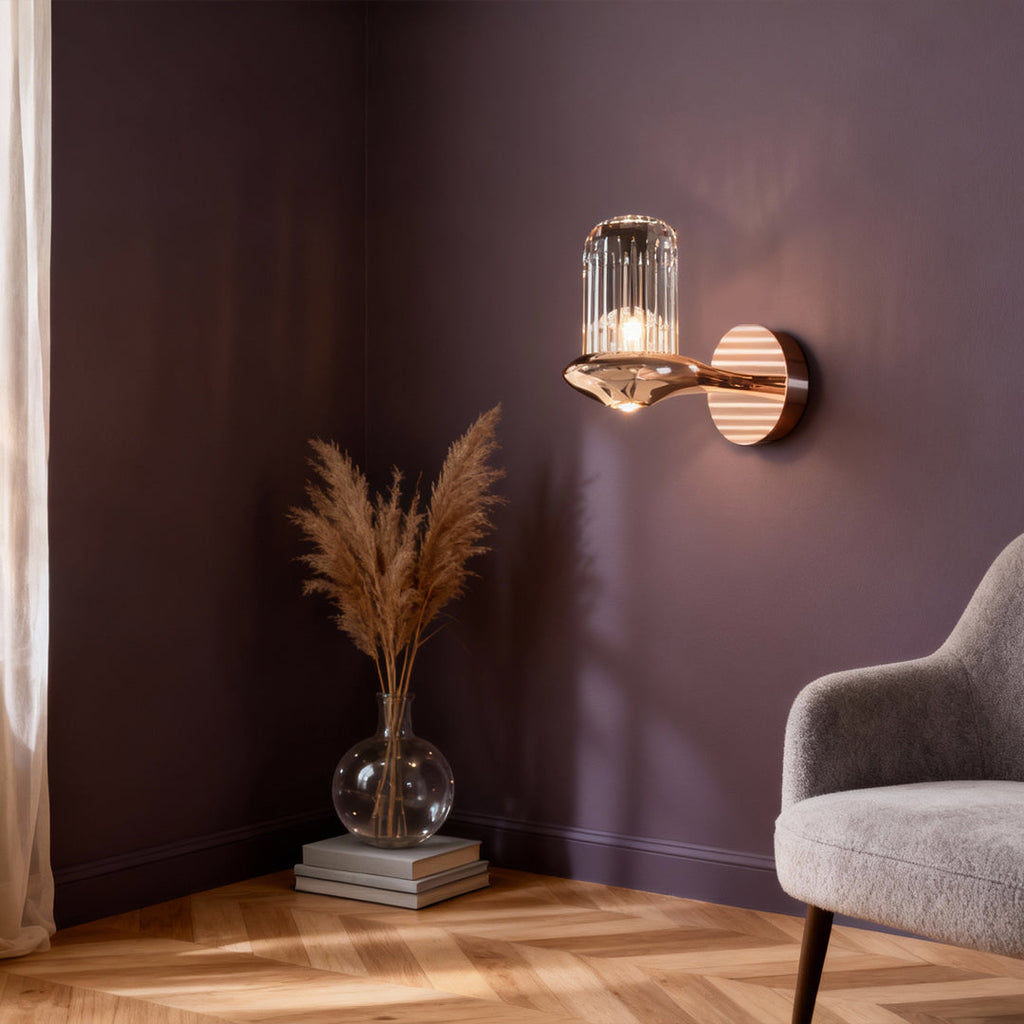 WINTHORPE CRYSTAL-ACCENTED WALL SCONCE