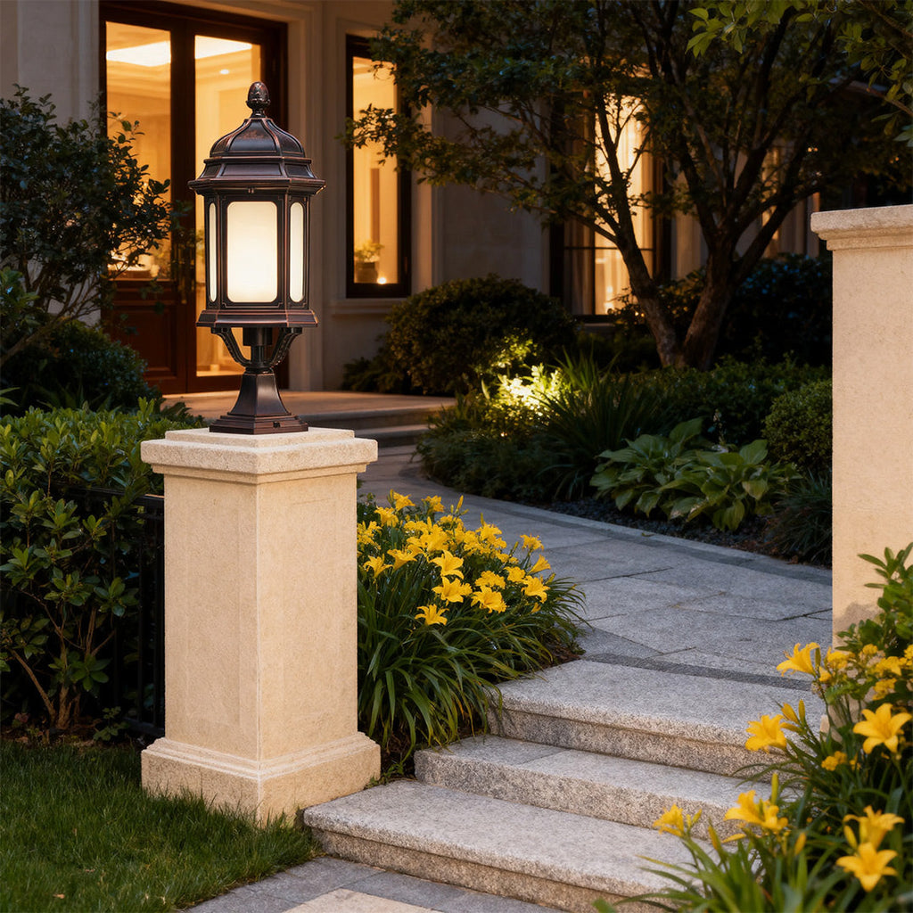 WINTHROP WEATHER-RESISTANT PILLAR LIGHTING WITH HIGH LUMEN OUTPUT