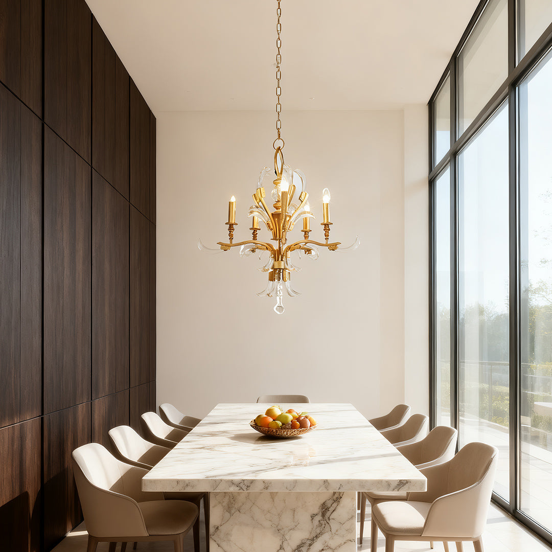 WINTHORPE CRYSTAL GLEAM CEILING CHANDELIER