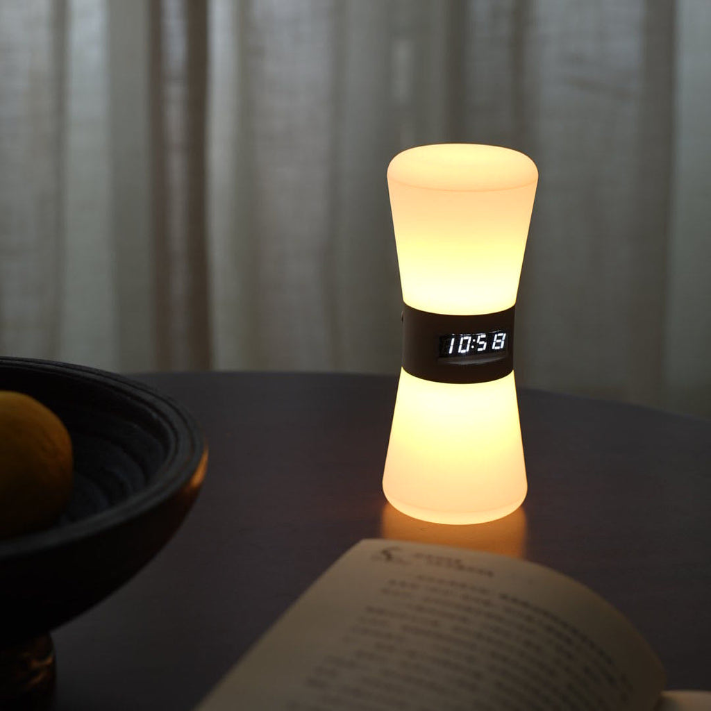 WINDSOR HOURGLASS ILLUMINATION TABLE LAMP WITH GRAVITY SENSOR
