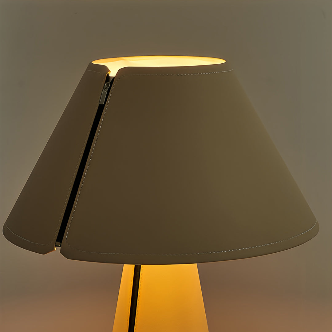 WINDSOR WHITE PLEATED TABLE LAMP, MODERN BEDSIDER WITH CHIC SHADE
