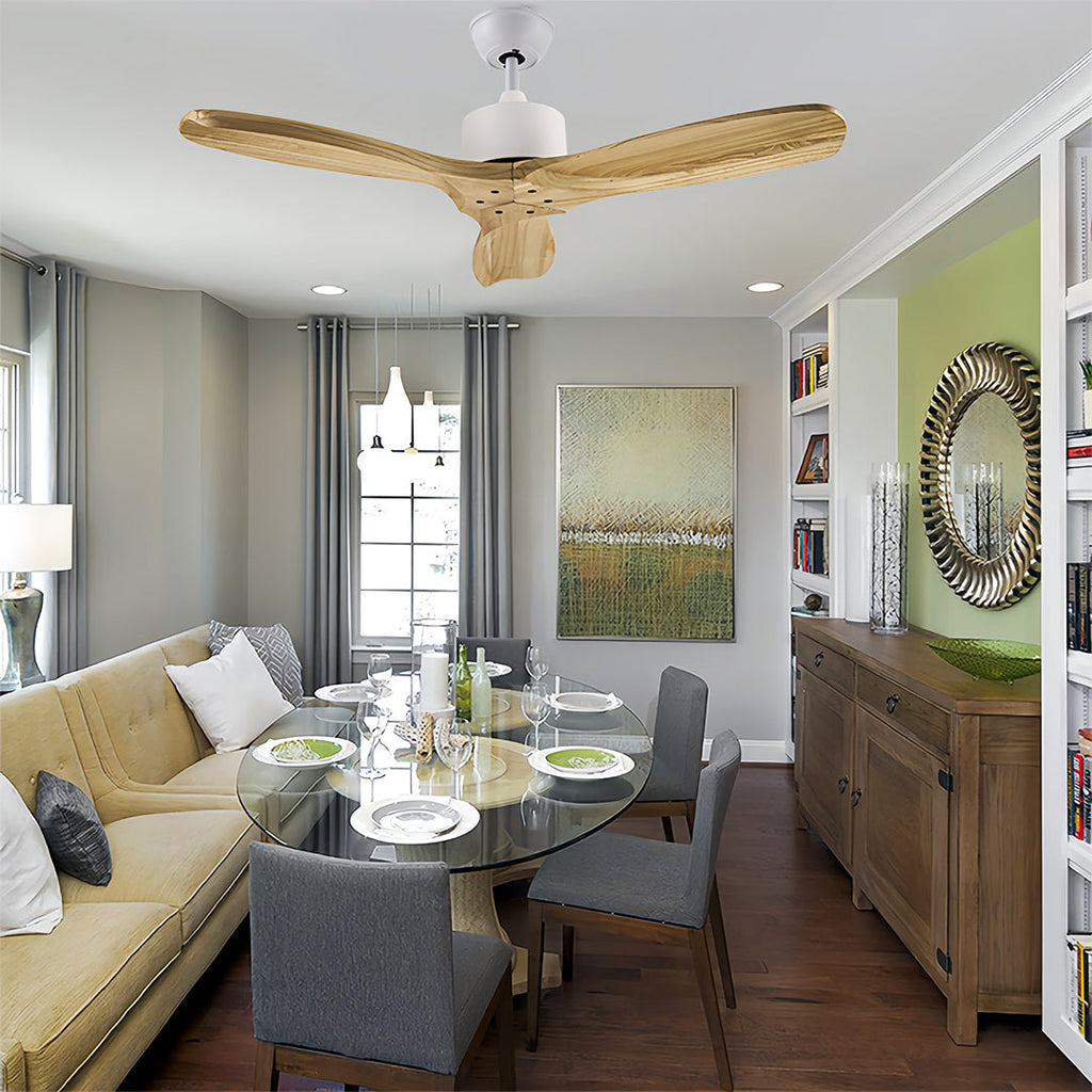 WINTHROP WOODEN TRIO CEILING FANDOLIER WITH ILLUMINATION