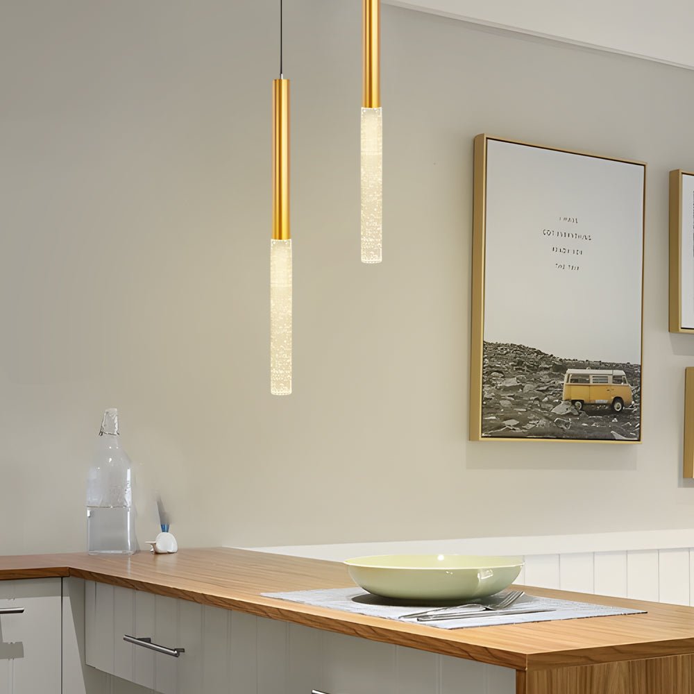 FENWICK TAPERED GLASS PENDANT WITH TRIPLE DIMMER