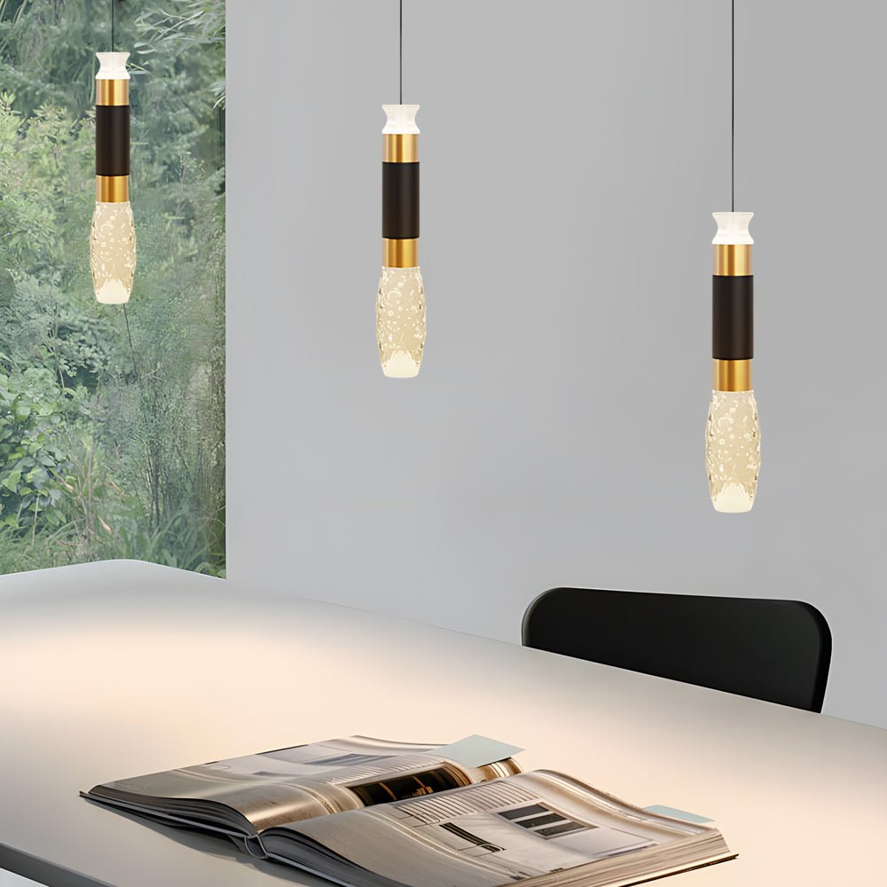 WINTHORPE TAPERED METAL TRIO DIMMING PENDANT LIGHT