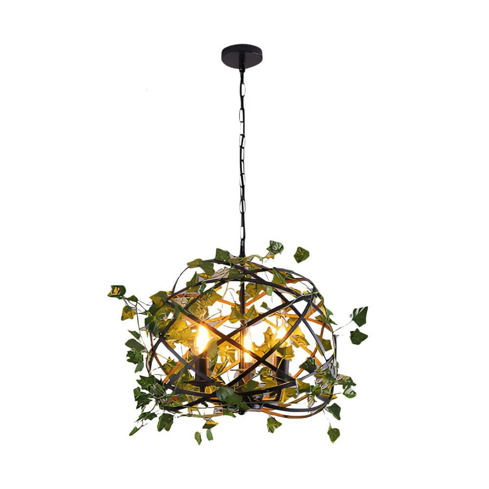 WOODLAND WHIMSY IRON VINE LIGHTING PENDANT