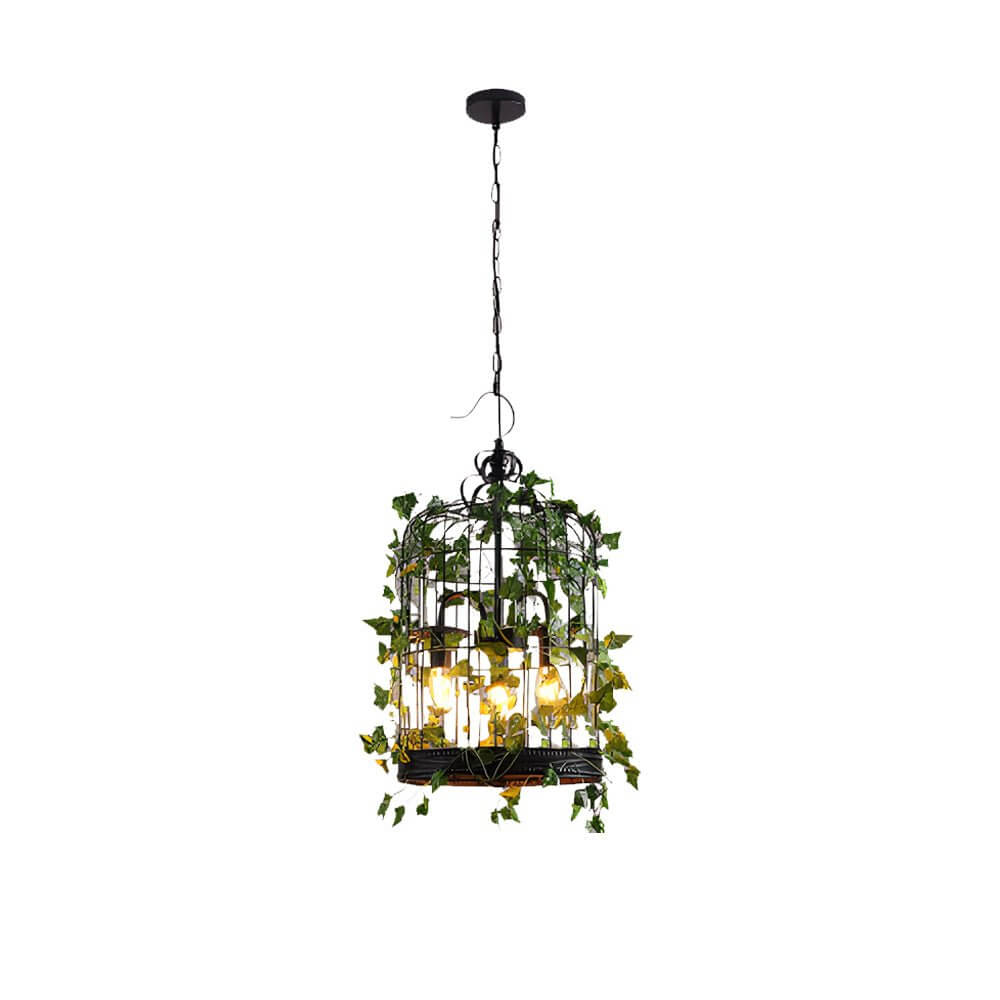 WOODLAND WHIMSY IRON VINE LIGHTING PENDANT