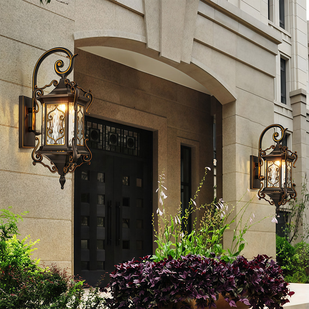 WINDSOR HILLS WEATHERPROOF OUTDOOR WALL LANTERN