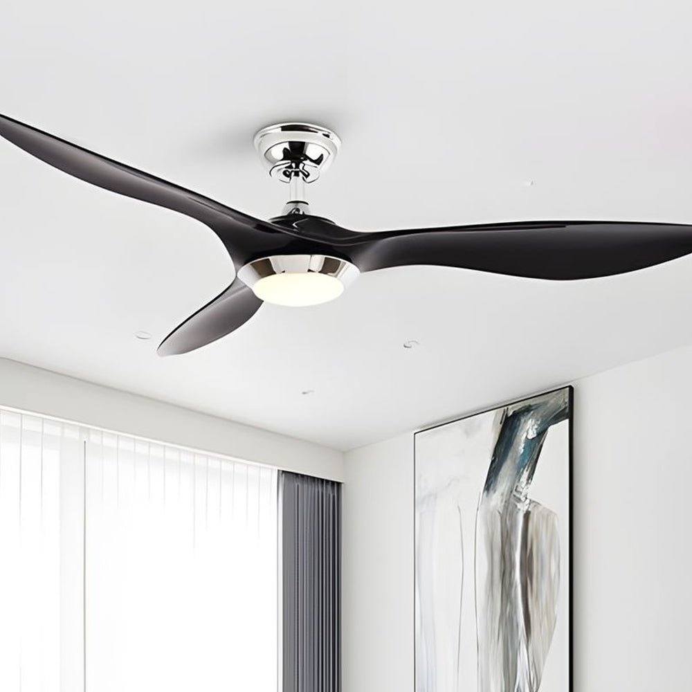 RAVENWOOD 52" TRIPLE-BLADE LED CEILING FAN WITH REMOTE CONTROL AND SIX ADJUSTABLE SPEEDS FOR LIVING SPACES