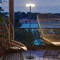 WINDSOR SOLAR-POWERED AQUA LANTERN FLOOR LIGHT
