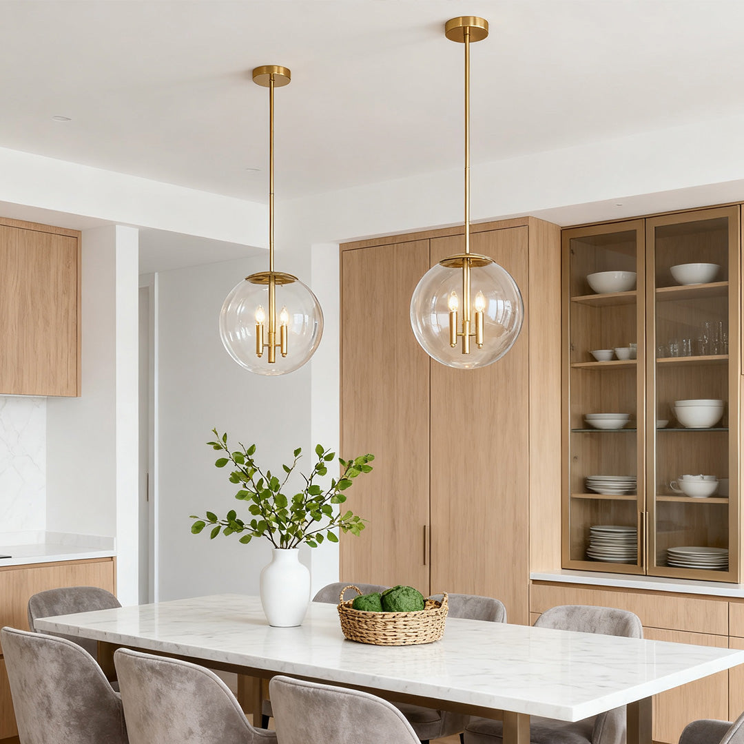 WINDSOR CRYSTAL ORB CEILING LAMP