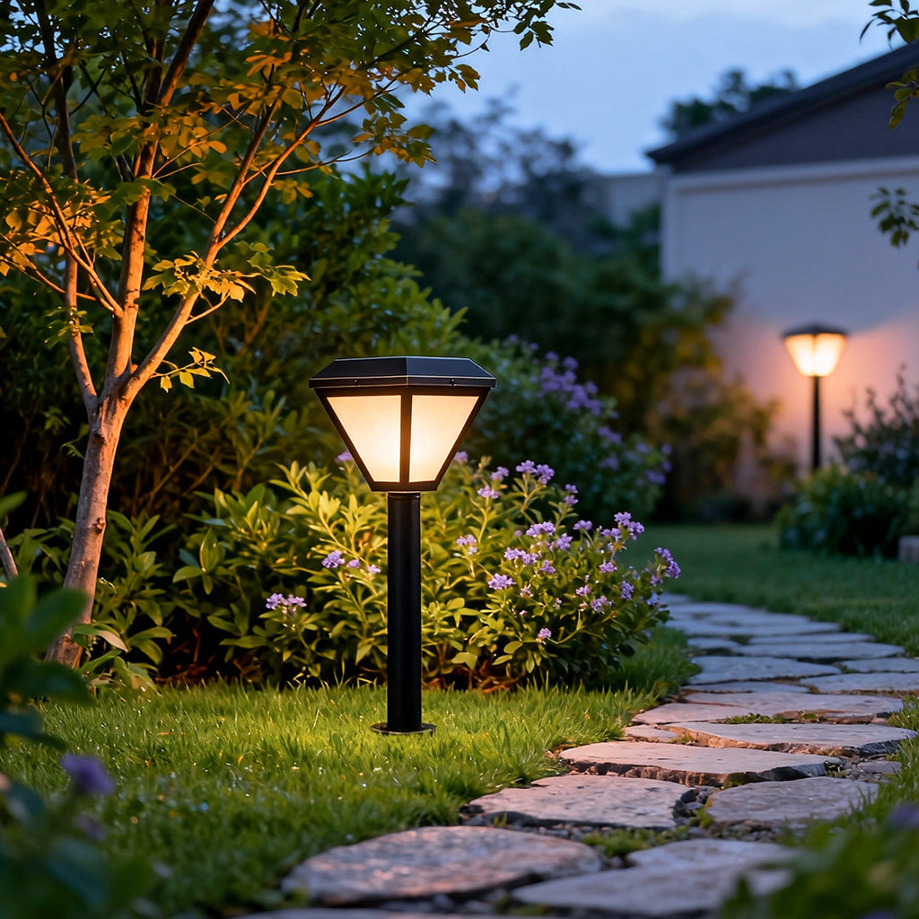 WINTHROP SOLAR GLOW LANDSCAPE BOLLARD LIGHTING