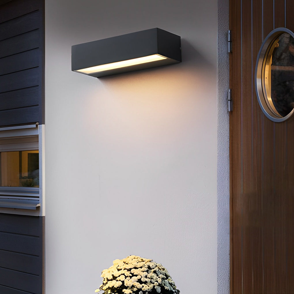 WINDSOR LED OUTDOOR NUMBERED LIGHTING - MODERN WATER-RESISTANT PORCH FIXTURE