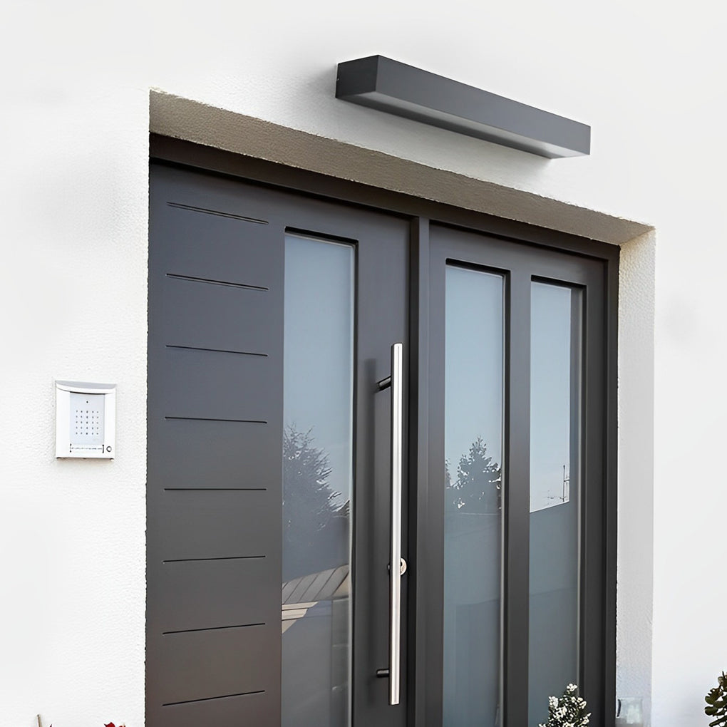 WINDSOR LED OUTDOOR NUMBERED LIGHTING - MODERN WATER-RESISTANT PORCH FIXTURE