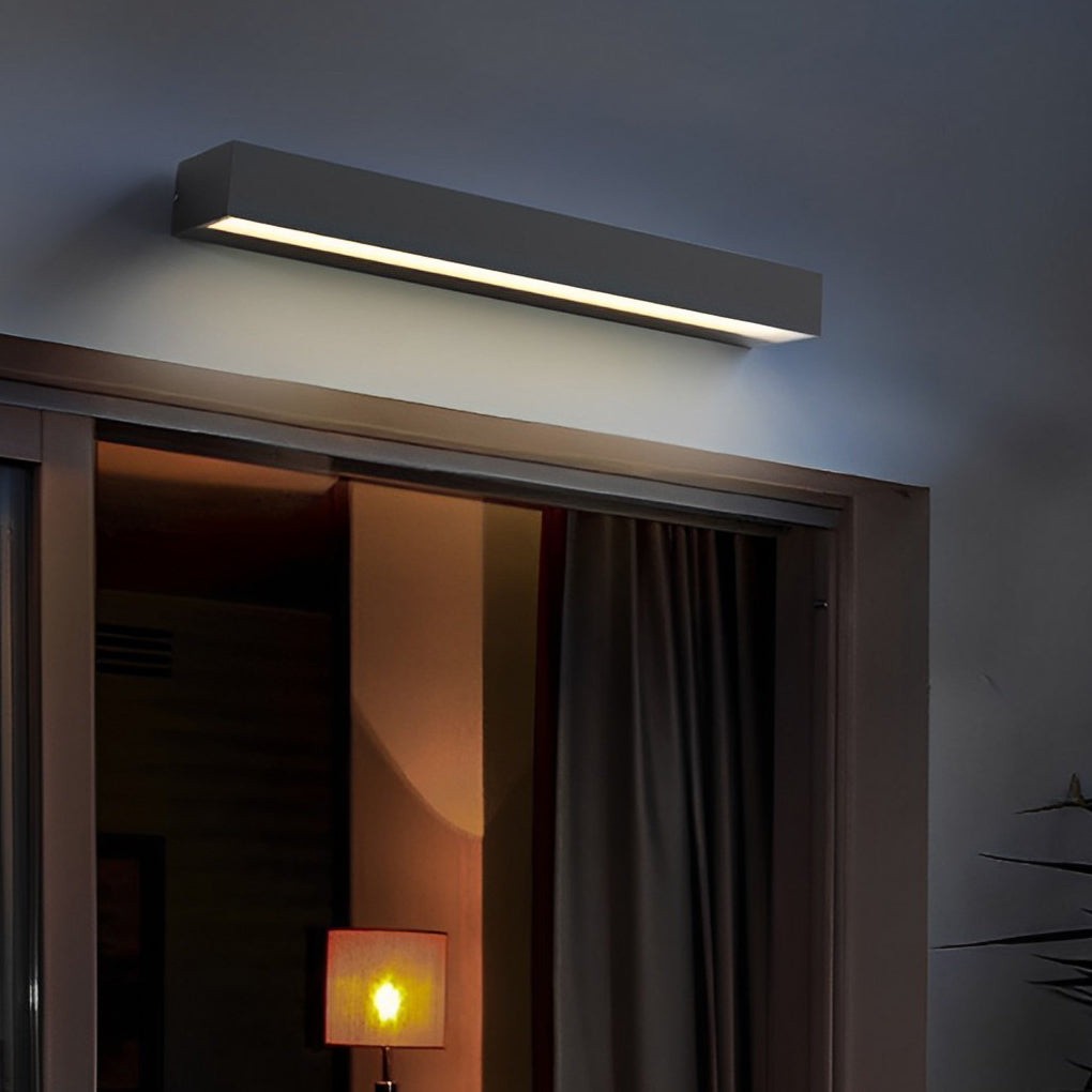 WINDSOR LED OUTDOOR NUMBERED LIGHTING - MODERN WATER-RESISTANT PORCH FIXTURE