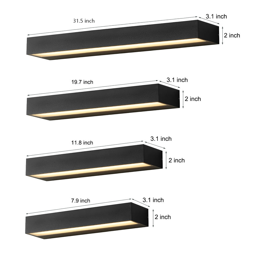 WINDSOR LED OUTDOOR NUMBERED LIGHTING - MODERN WATER-RESISTANT PORCH FIXTURE