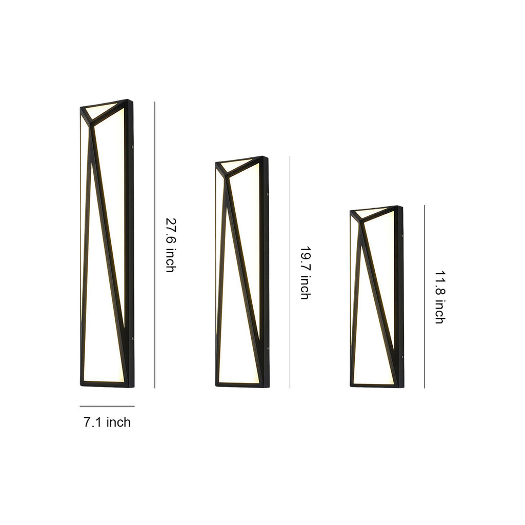 BLACKWATER MODERN METAL OUTDOOR WALL SCONCE