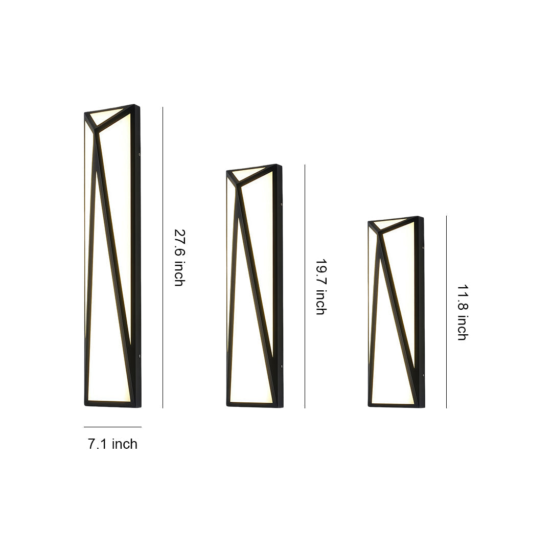 BLACKWATER MODERN METAL OUTDOOR WALL SCONCE