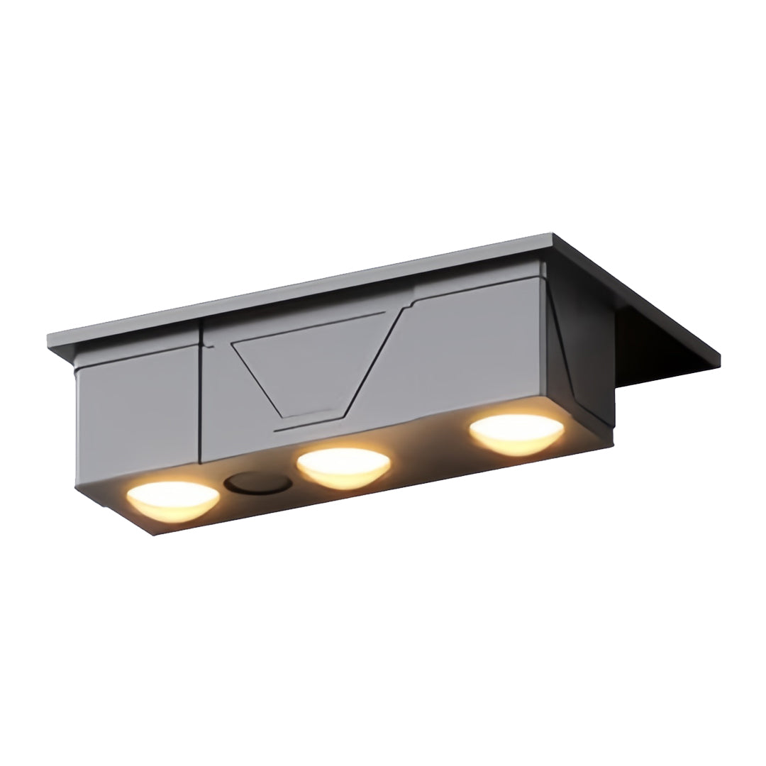 WINCHESTER SOLAR-POWERED OUTDOOR WALL GLOW LIGHTS, SET OF 2