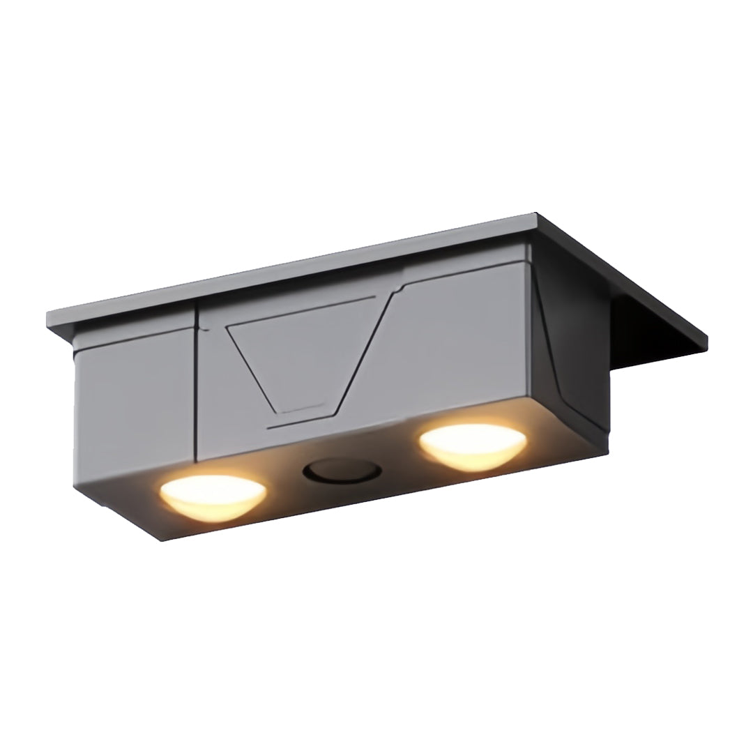 WINCHESTER SOLAR-POWERED OUTDOOR WALL GLOW LIGHTS, SET OF 2