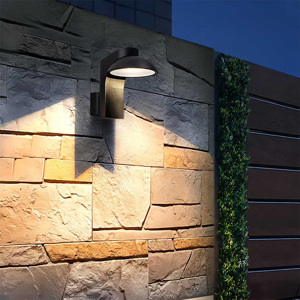 WINTERBOURNE MODERN LED OUTDOOR WALL LIGHTING SET OF TWO