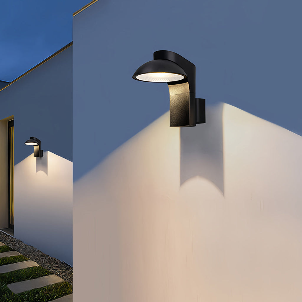 WINTERBOURNE MODERN LED OUTDOOR WALL LIGHTING SET OF TWO