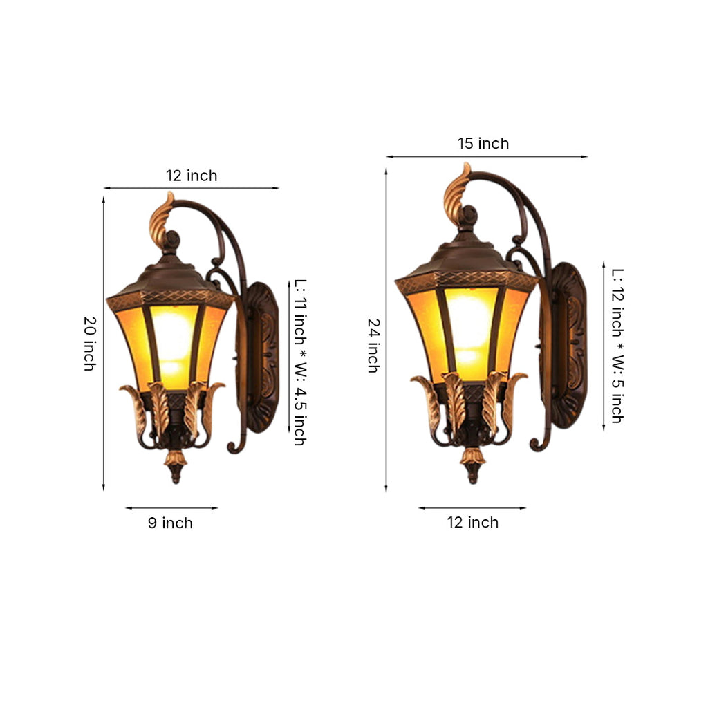 CARLETON COPPER GARDEN WALL LANTERN