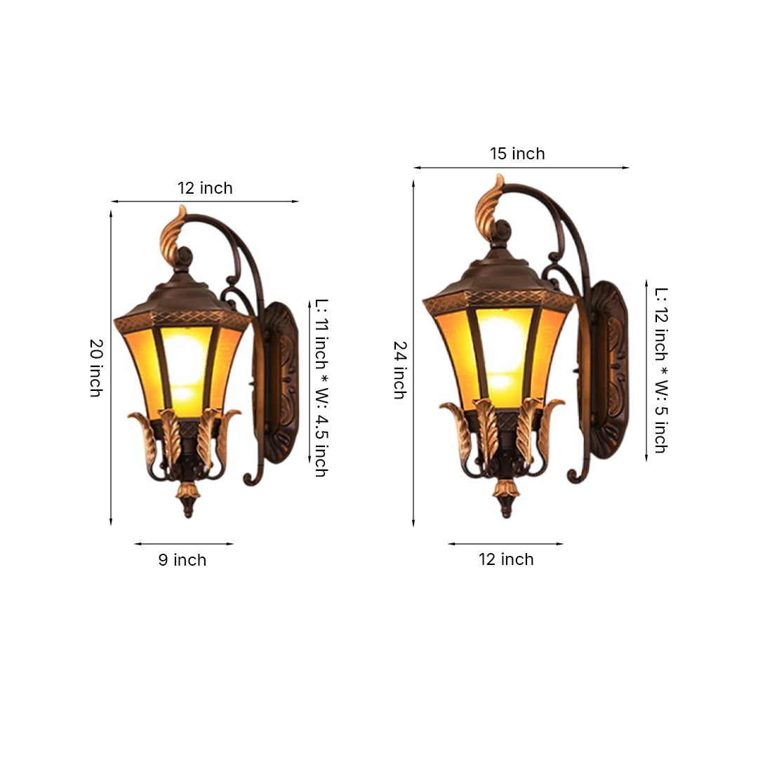 CARLETON COPPER GARDEN WALL LANTERN