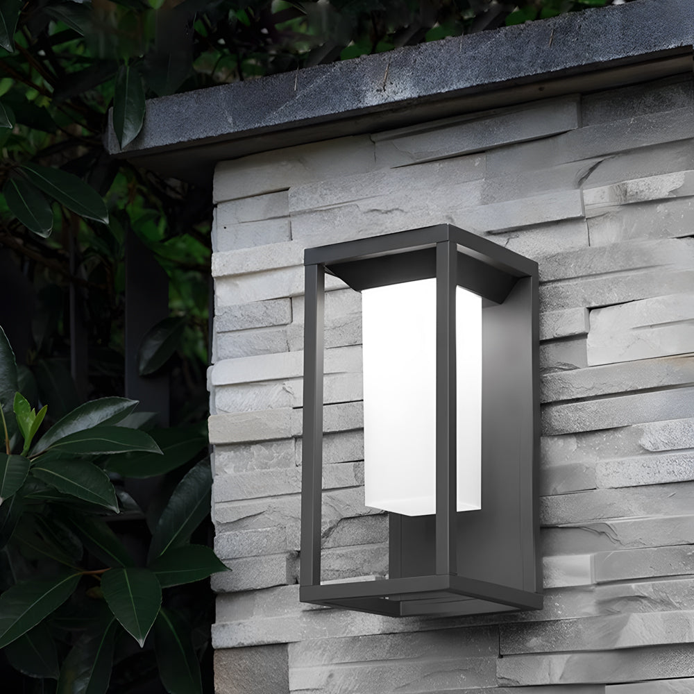 BRAMBLEWOOD SQUARE ALUMINUM OUTDOOR WALL LANTERN