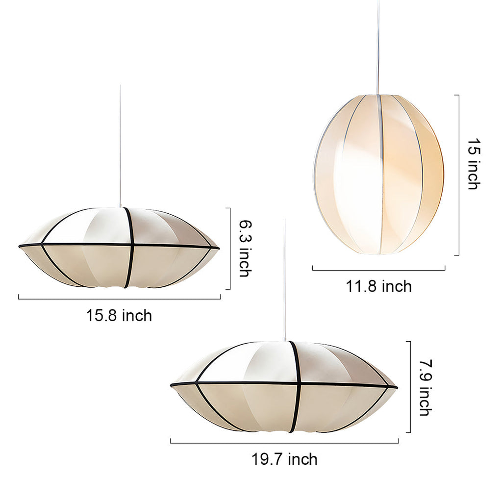 FENWICK TEXTILE DRUM PENDANT LUMINAIRE