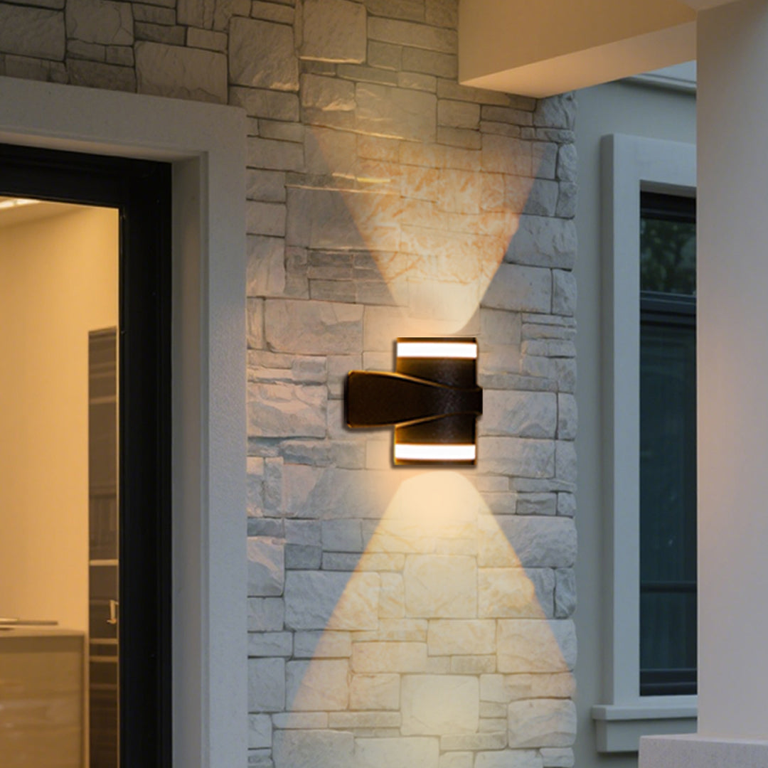 RAVENSDALE BLACK LED OUTDOOR WALL LANTERN, WEATHER-RESISTANT