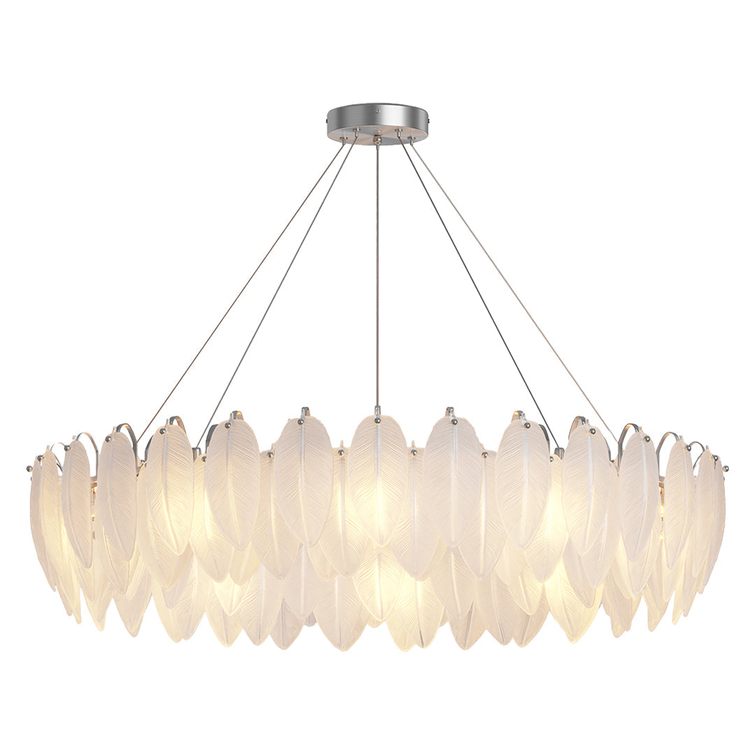 FELICITY FEATHERED GLASS CEILING LANTERN