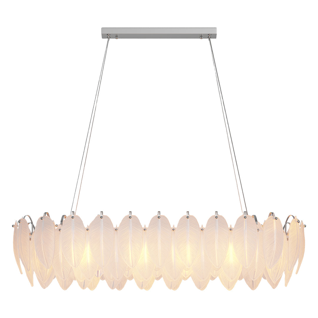 FELICITY FEATHERED GLASS CEILING LANTERN
