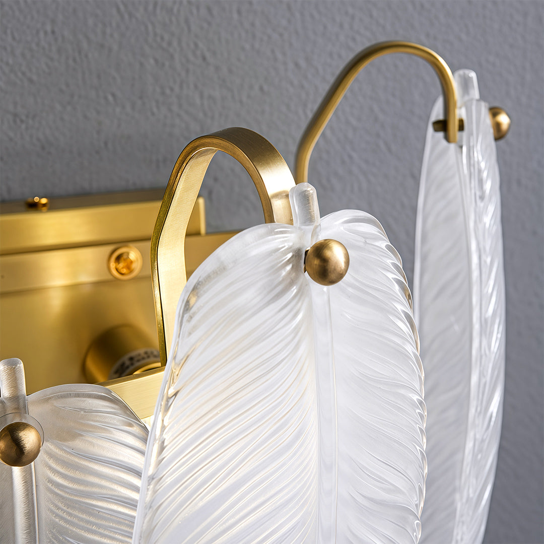 VIOLETTE COPPER FEATHERED ILLUMINATION LAMP