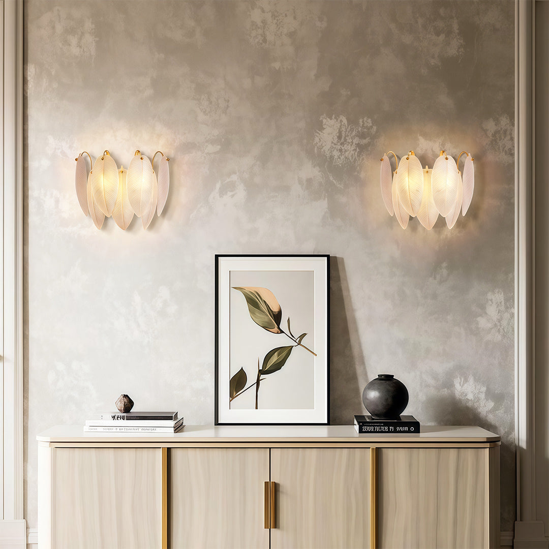 VIOLETTE COPPER FEATHERED ILLUMINATION LAMP