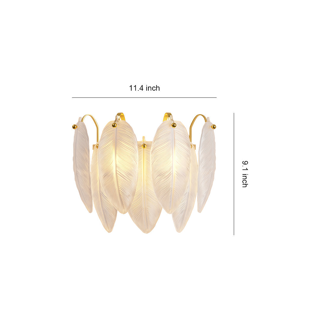 VIOLETTE COPPER FEATHERED ILLUMINATION LAMP